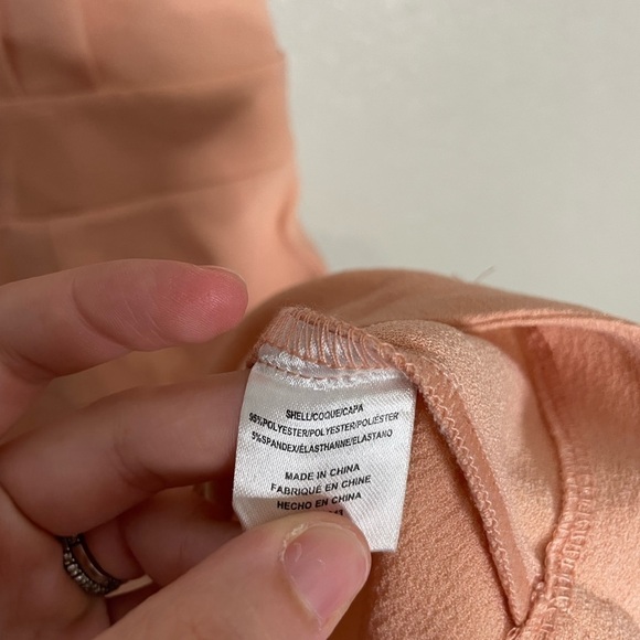 Bobeau Pale Nude Peach Dress XS Petite - Picture 5 of 7